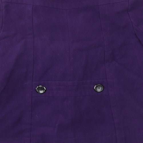 Ethel Austin Womens Purple   Jacket Coat Size 10