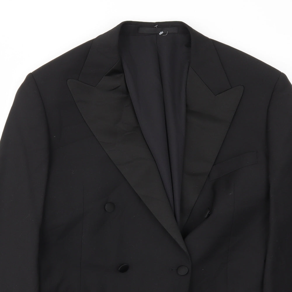 M&S Mens Black   Jacket Blazer Size 42