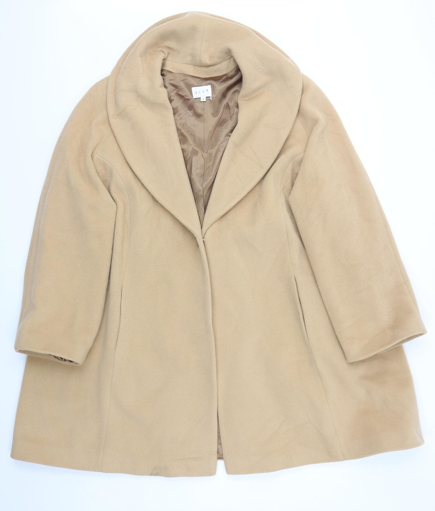 ELVIE Womens Beige   Jacket Coat Size XL