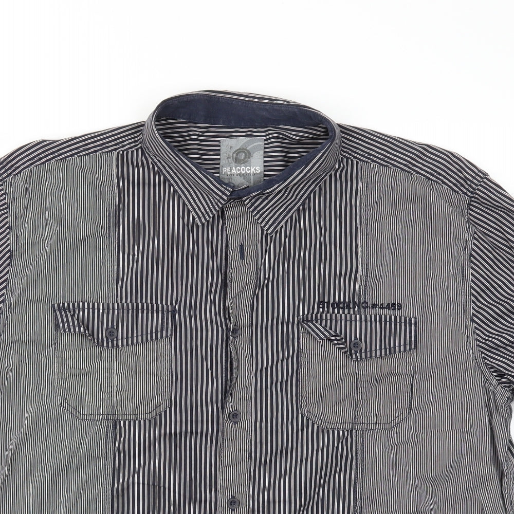 Peacocks Mens Grey    T-Shirt Size XL
