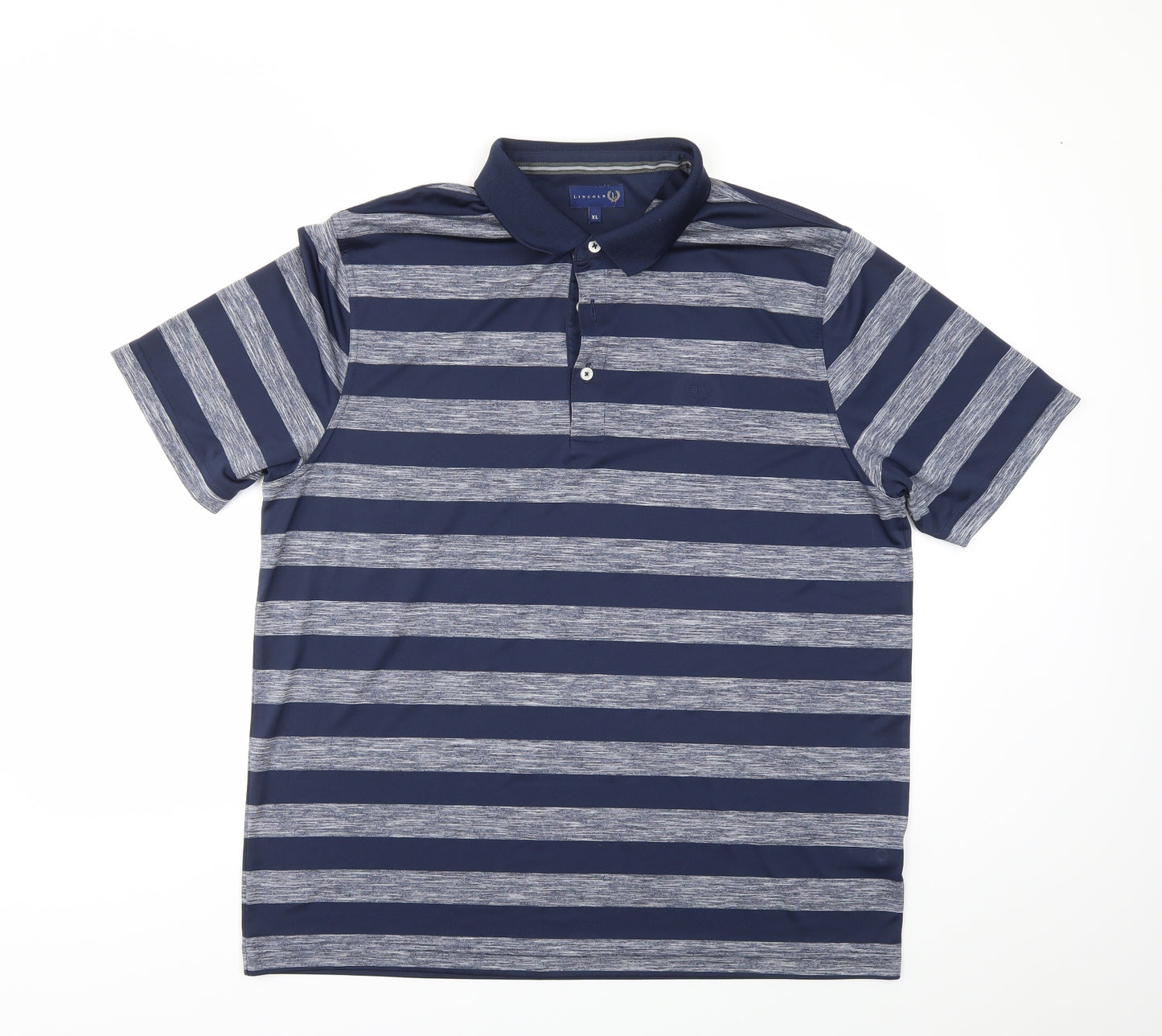 Matalan Mens Blue Striped   T-Shirt Size XL