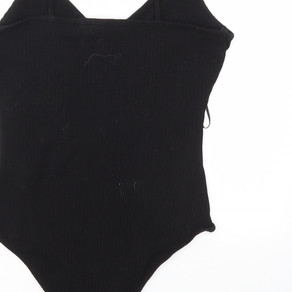 Primark Womens Black   Bodysuit One-Piece Size S