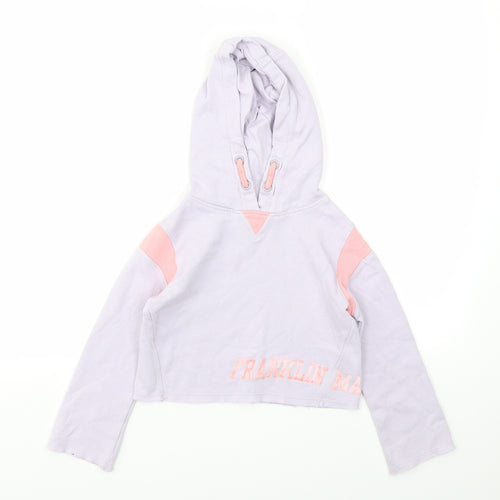 Franklin & Marshall Girls Purple   Pullover Jumper Size 4-5 Years
