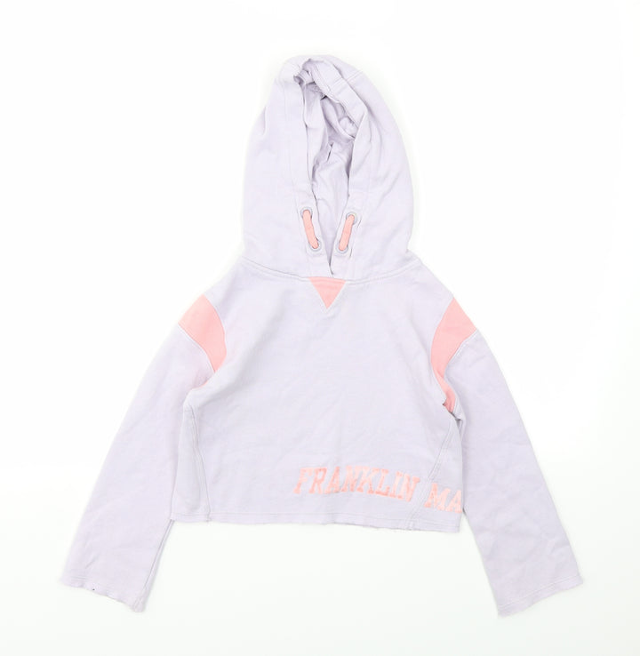 Franklin & Marshall Girls Purple   Pullover Jumper Size 4-5 Years