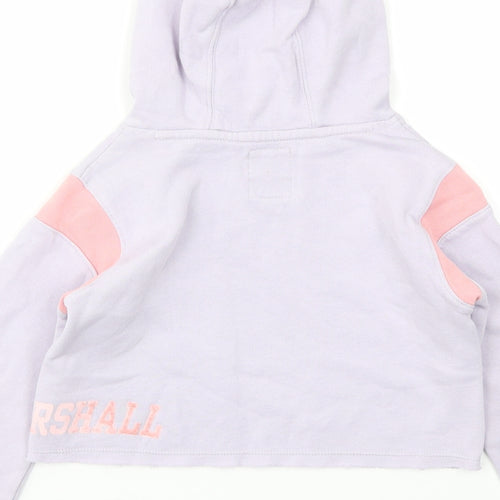 Franklin & Marshall Girls Purple   Pullover Jumper Size 4-5 Years