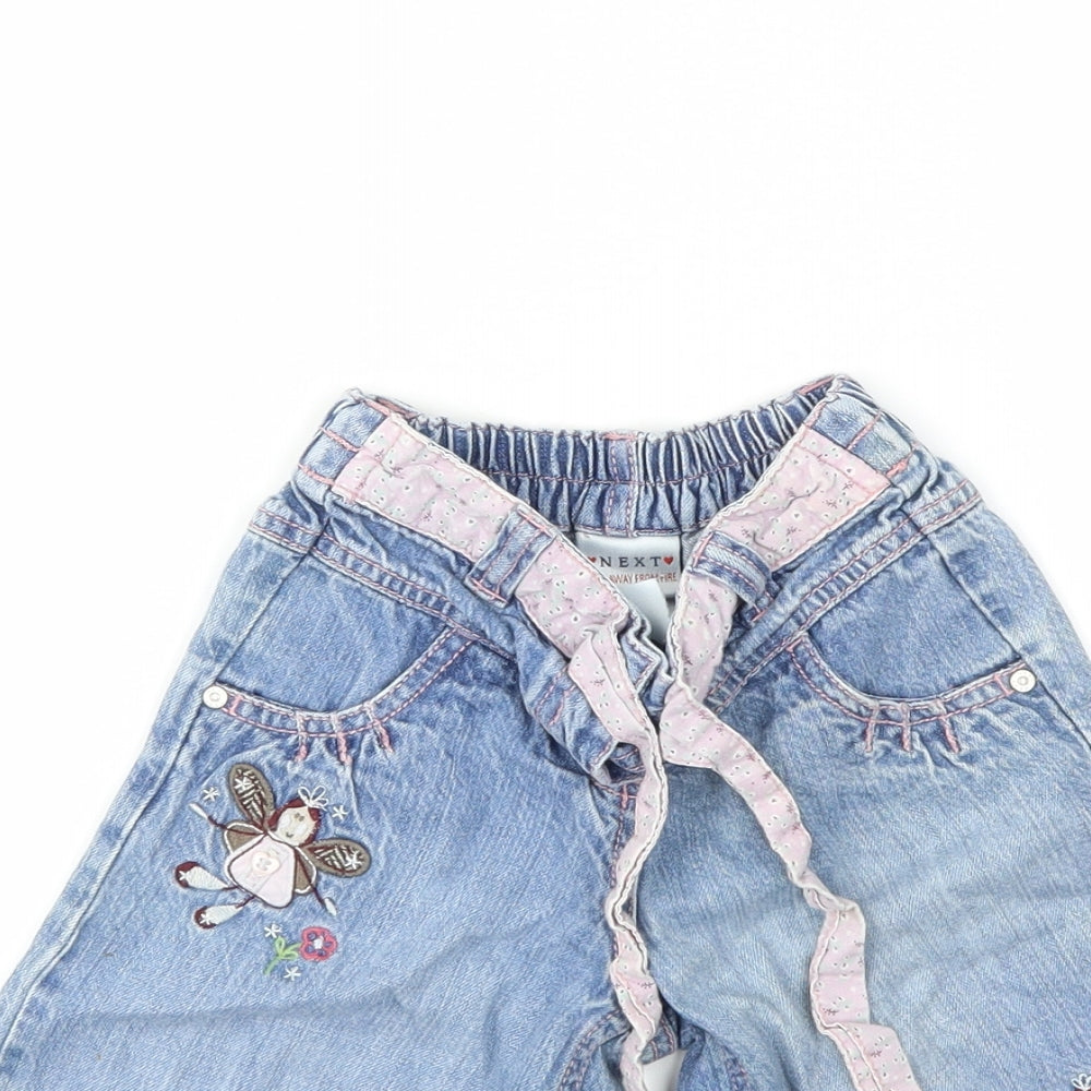NEXT Girls Blue   Capri Trousers Size 2-3 Years