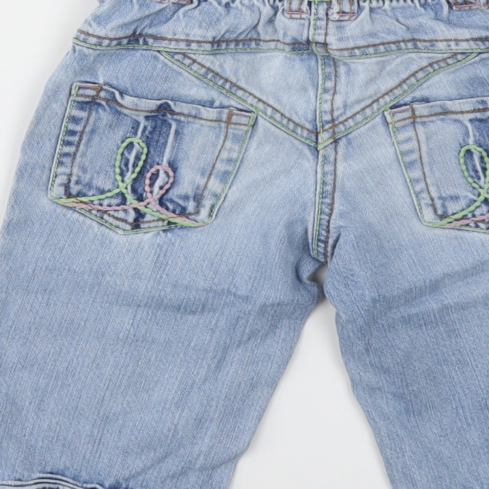 NEXT Girls Blue Floral  Capri Trousers Size 2-3 Years