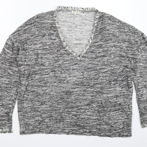 River Island Womens Grey  Knit Pullover Jumper Size 14