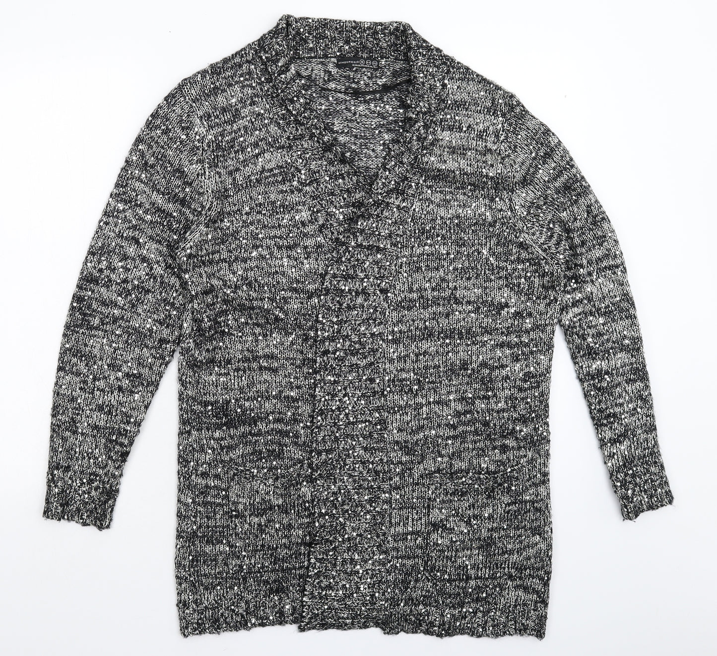 Atmosphere Womens Silver  Knit Cardigan Jumper Size 16
