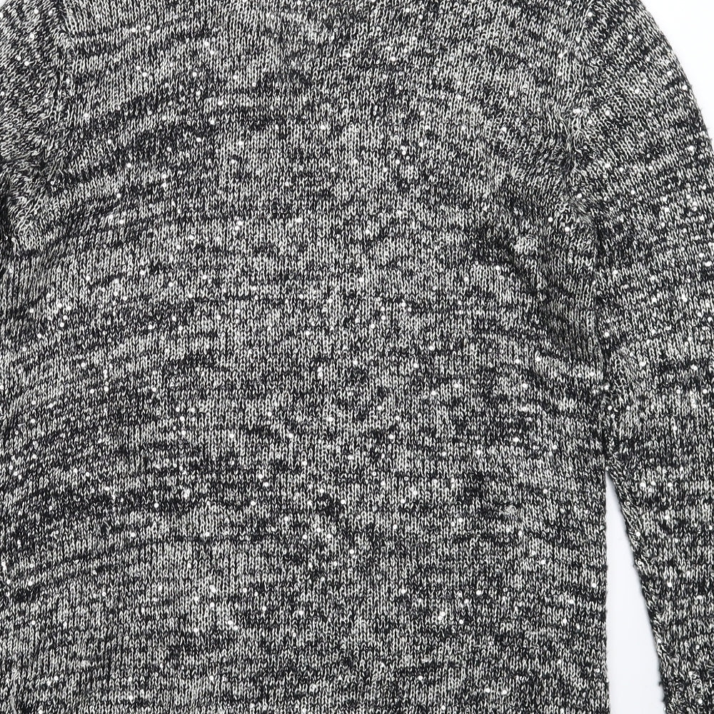 Atmosphere Womens Silver  Knit Cardigan Jumper Size 16