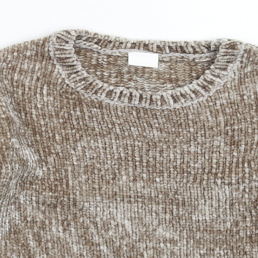 F&F Boys Grey  Knit Pullover Jumper Size 7-8 Years