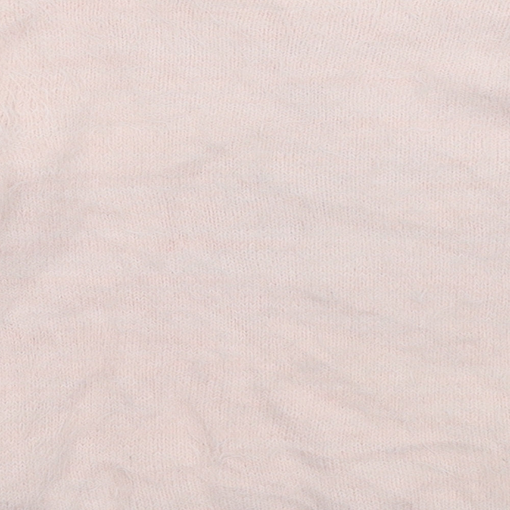 H&M Girls Pink  Knit Pullover Jumper Size 7-8 Years