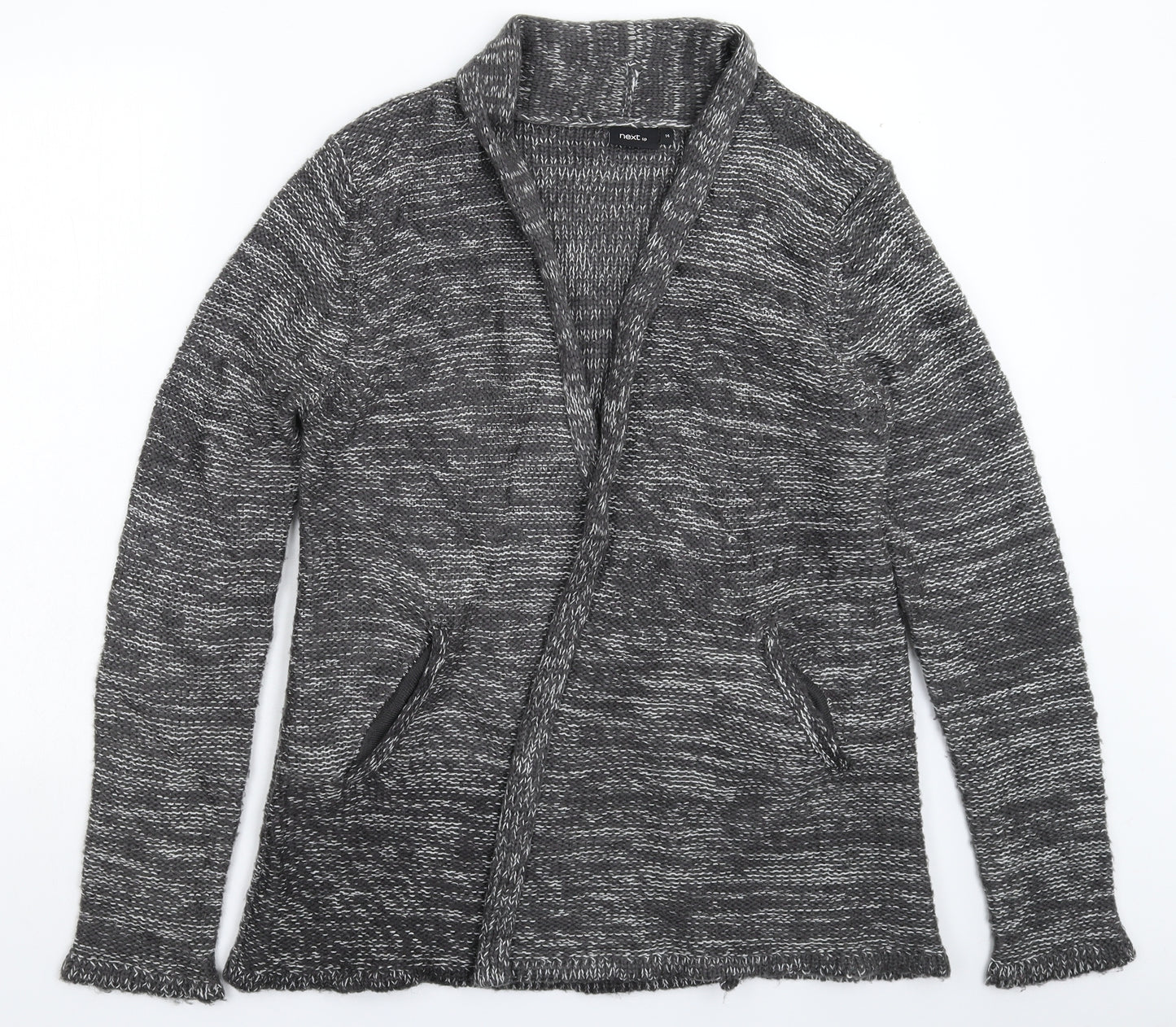 NEXT Womens Grey  Knit Cardigan Jumper Size 14