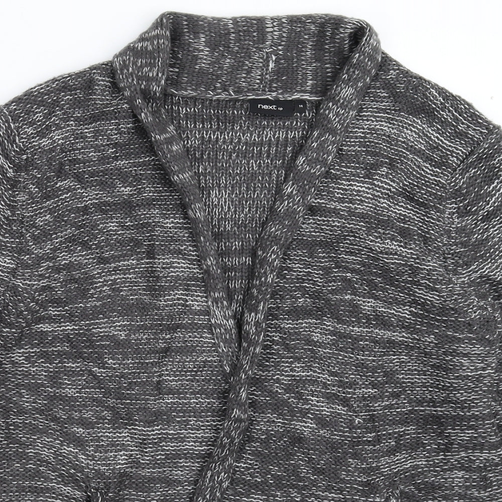 NEXT Womens Grey  Knit Cardigan Jumper Size 14