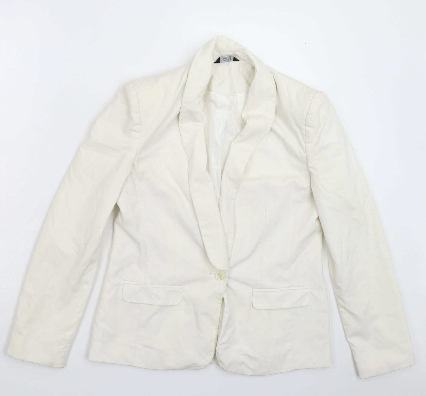 F&F Womens White   Jacket Suit Jacket Size 12