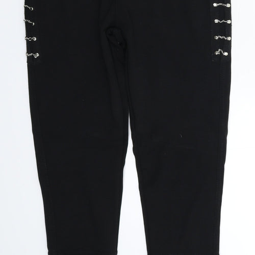 Stacey B Womens Black   Cropped Leggings Size 6 L24 in