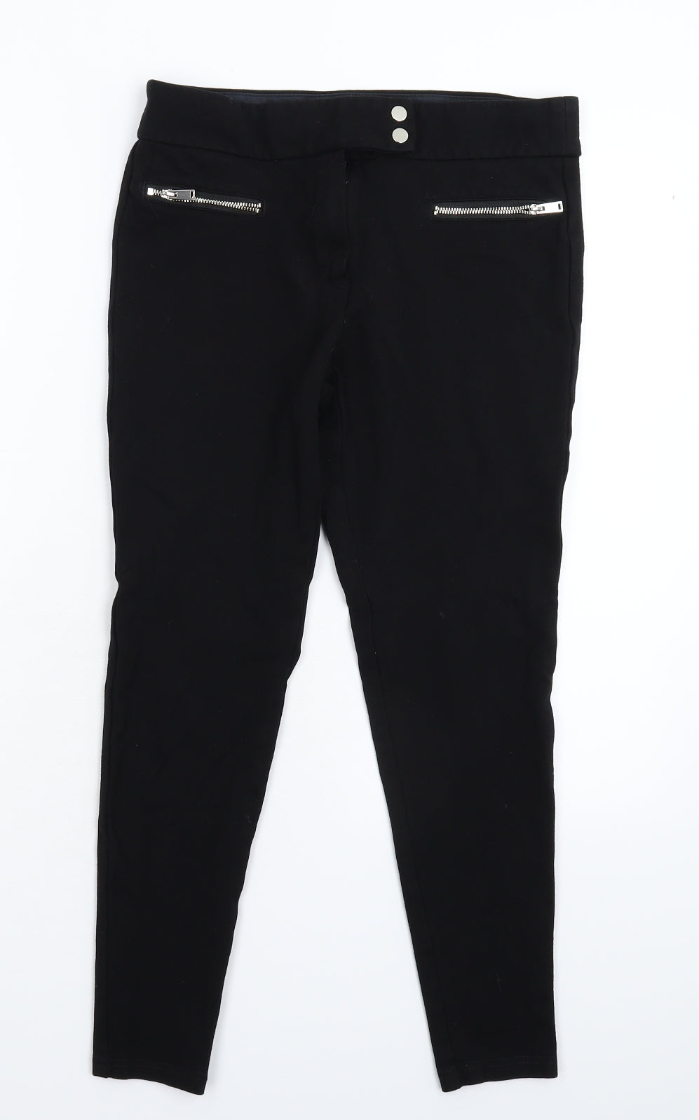 George Womens Black   Capri Leggings Size 8 L25 in