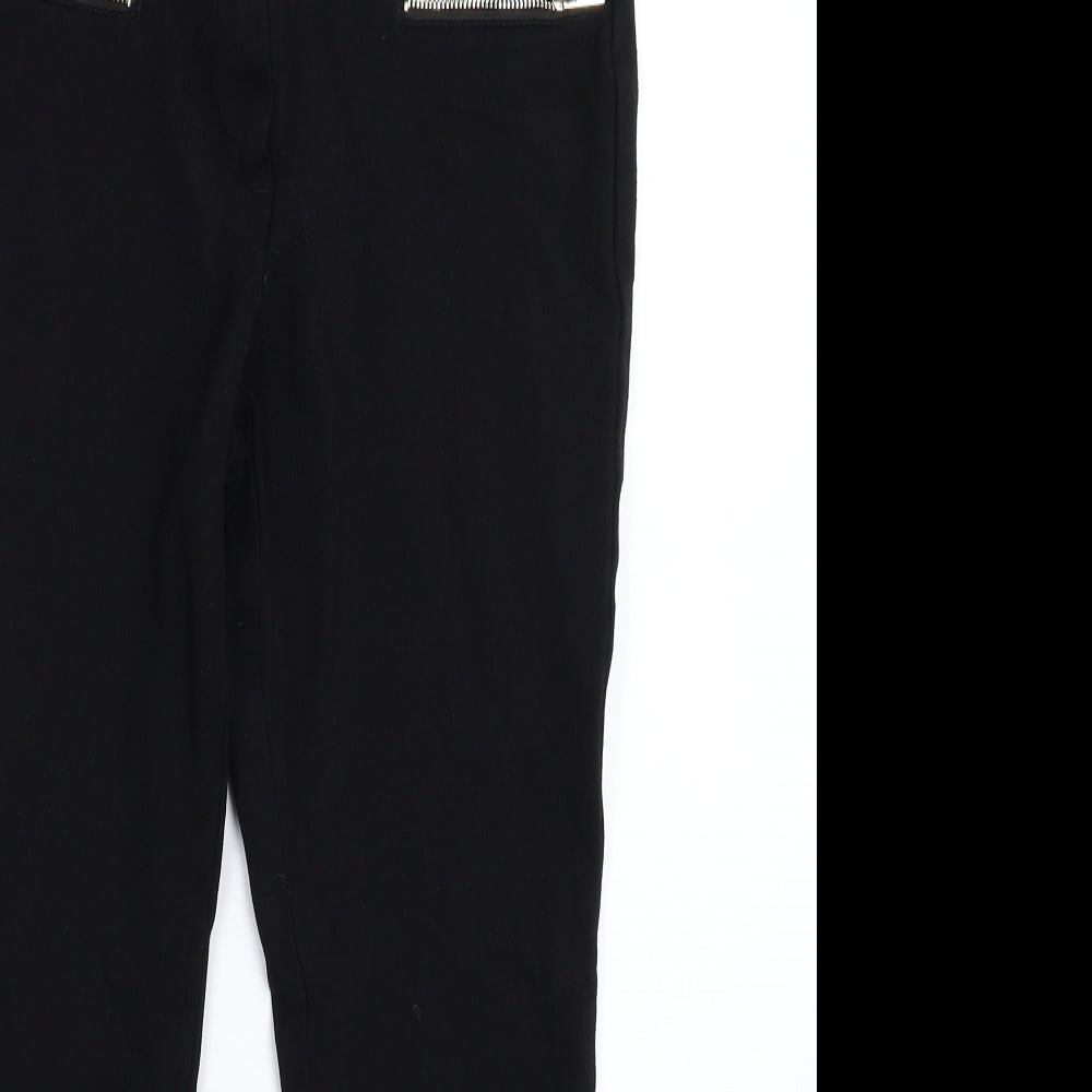 George Womens Black   Capri Leggings Size 8 L25 in