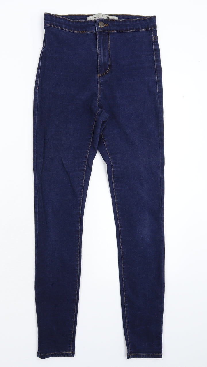Denim & Co. Womens Blue Denim Jegging Jeans Size 8 L27 in