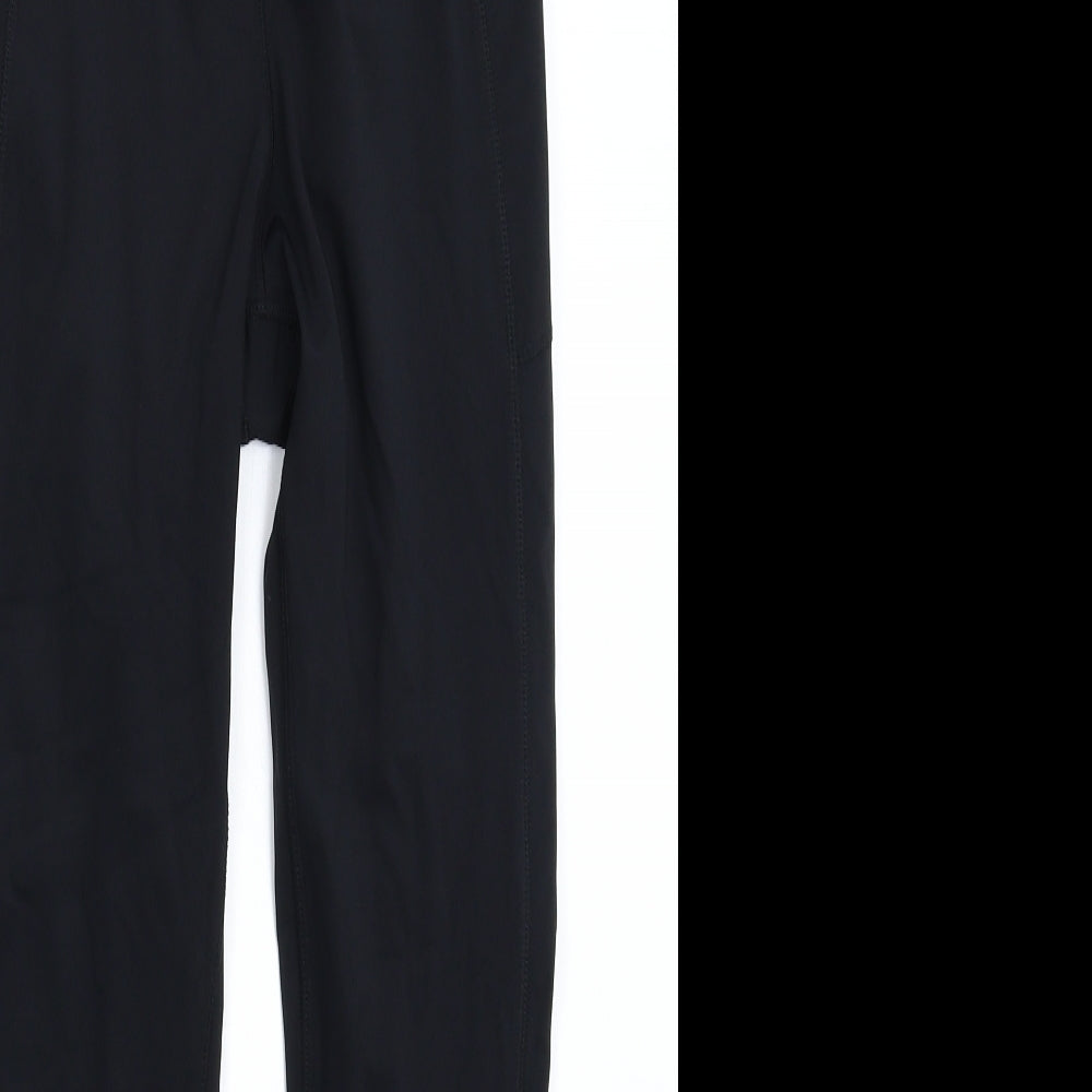 USA Pro Womens Black   Compression Leggings Size 12 L26 in