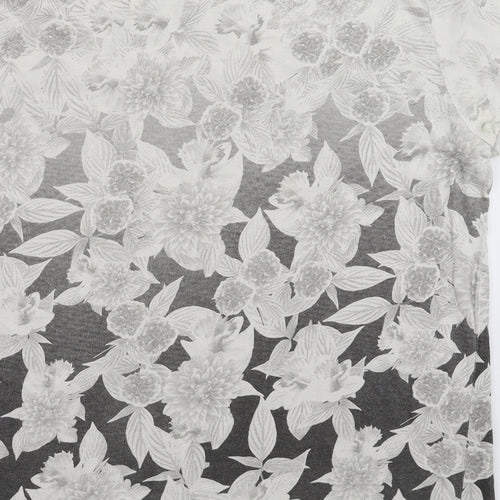 George Mens Grey Floral   T-Shirt Size XL