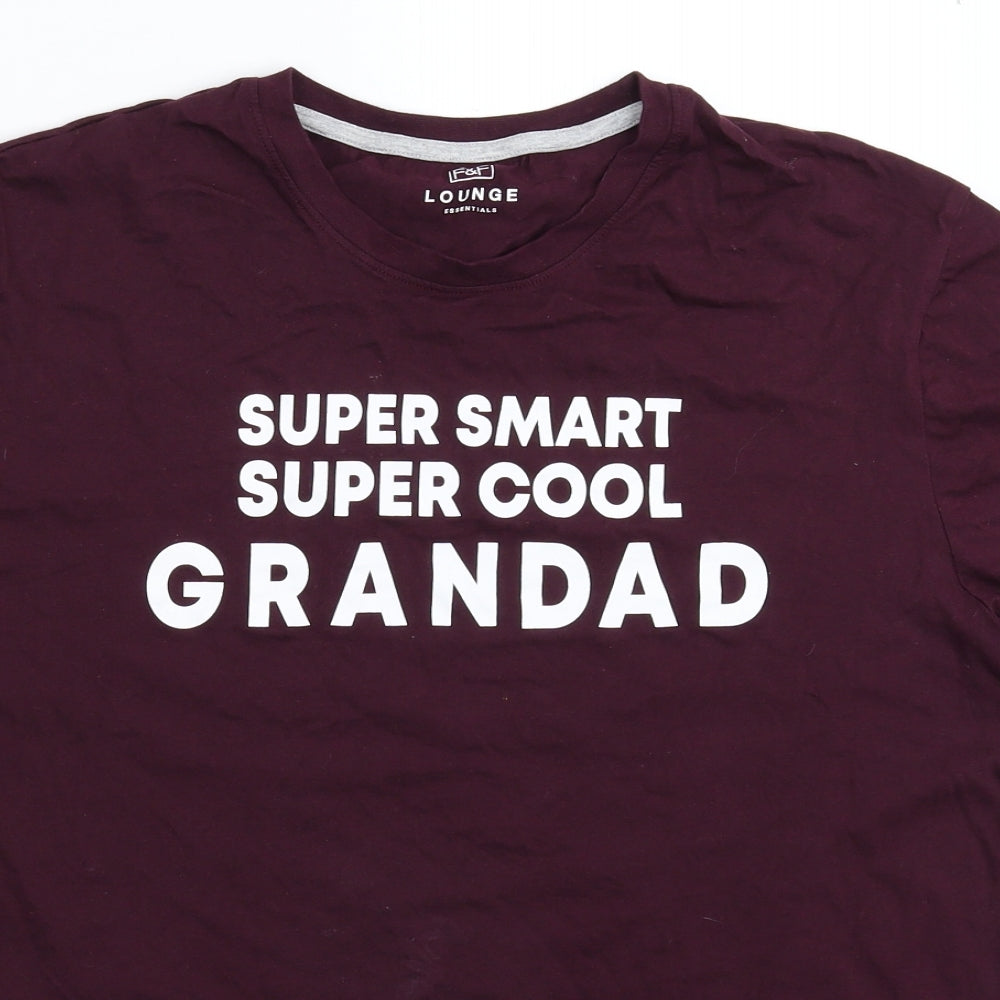 F&F Mens Brown    T-Shirt Size L