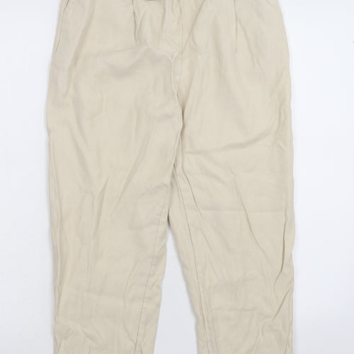 New Look Womens Beige   Trousers  Size 10 L25 in