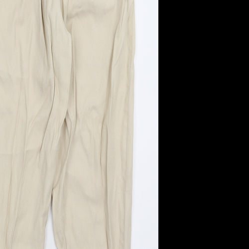 New Look Womens Beige   Trousers  Size 10 L25 in