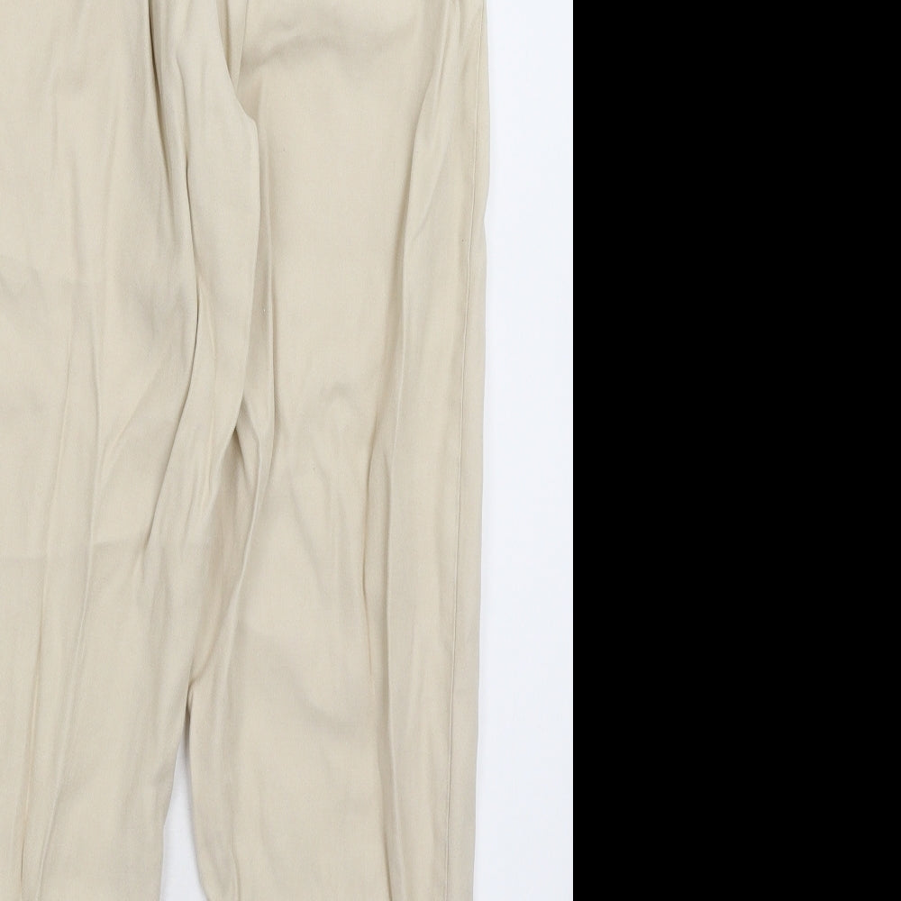New Look Womens Beige   Trousers  Size 10 L25 in