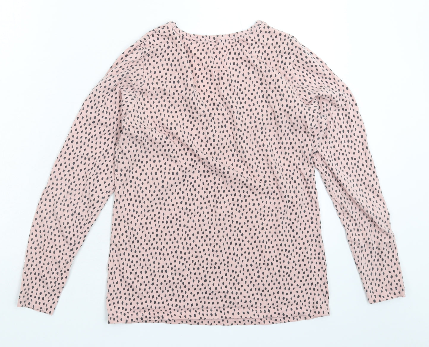 George Womens Pink Animal Print  Basic T-Shirt Size 10