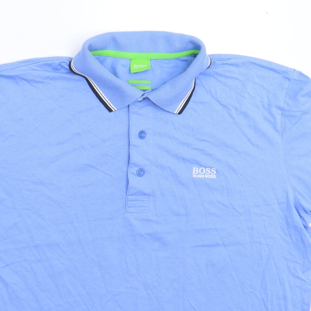 HUGO BOSS Mens Blue    Polo Size L
