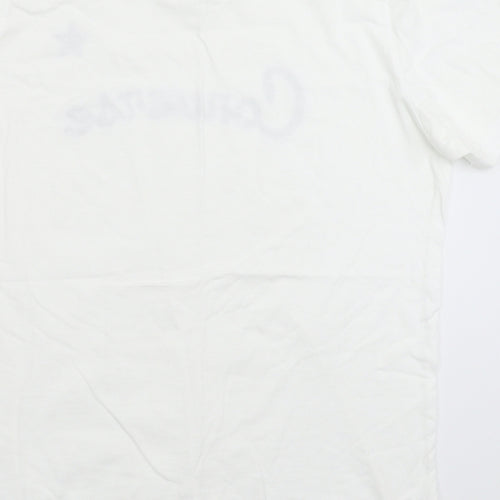 Converse Womens White   Basic T-Shirt Size M