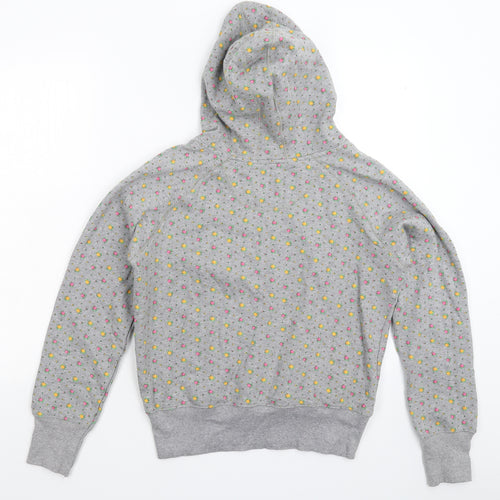 Steve & Barry's Womens Grey Floral  Pullover Hoodie Size L