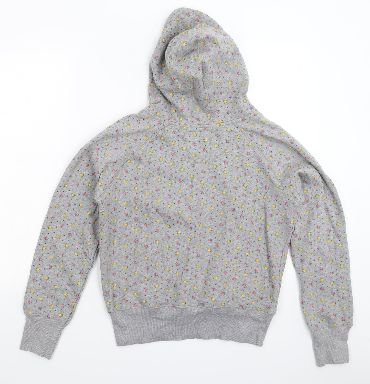 Steve & Barry's Womens Grey Floral  Pullover Hoodie Size L