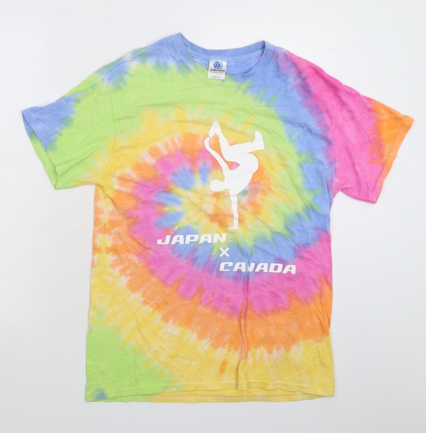 Colortone Mens Multicoloured    T-Shirt Size M