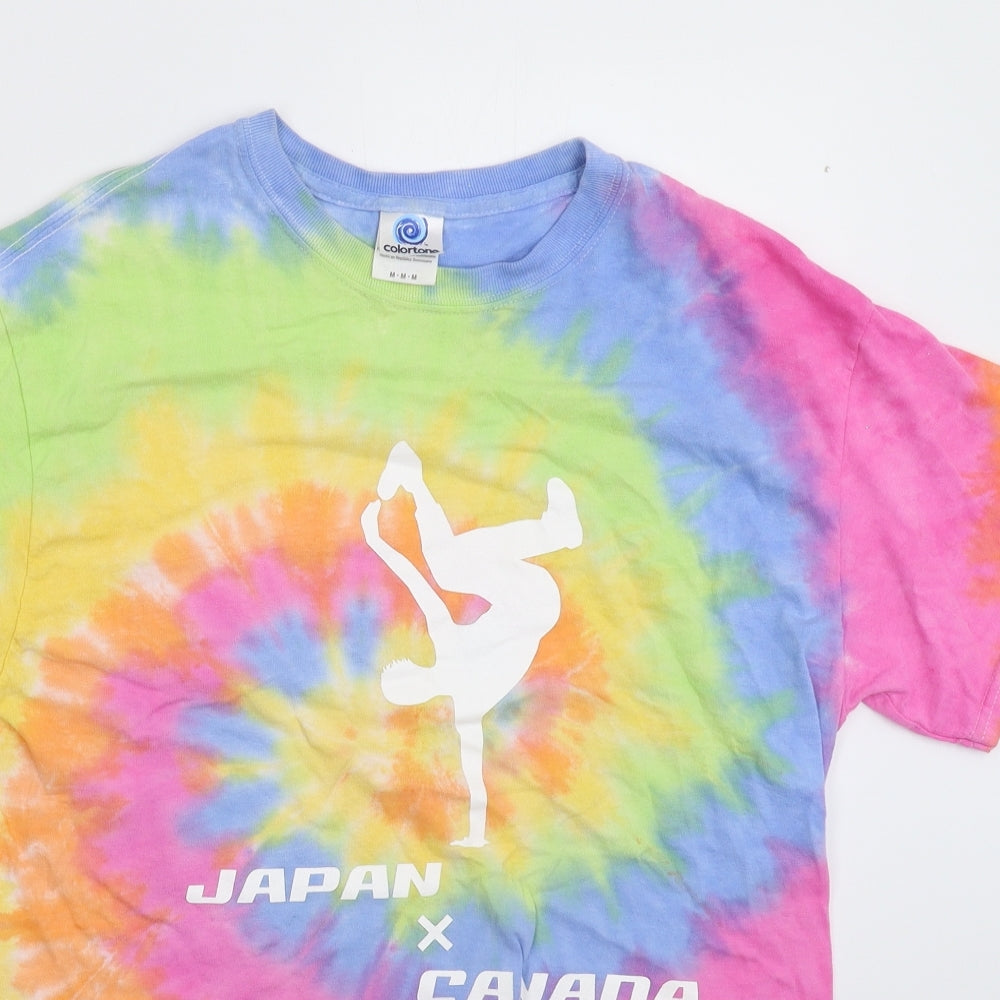 Colortone Mens Multicoloured    T-Shirt Size M