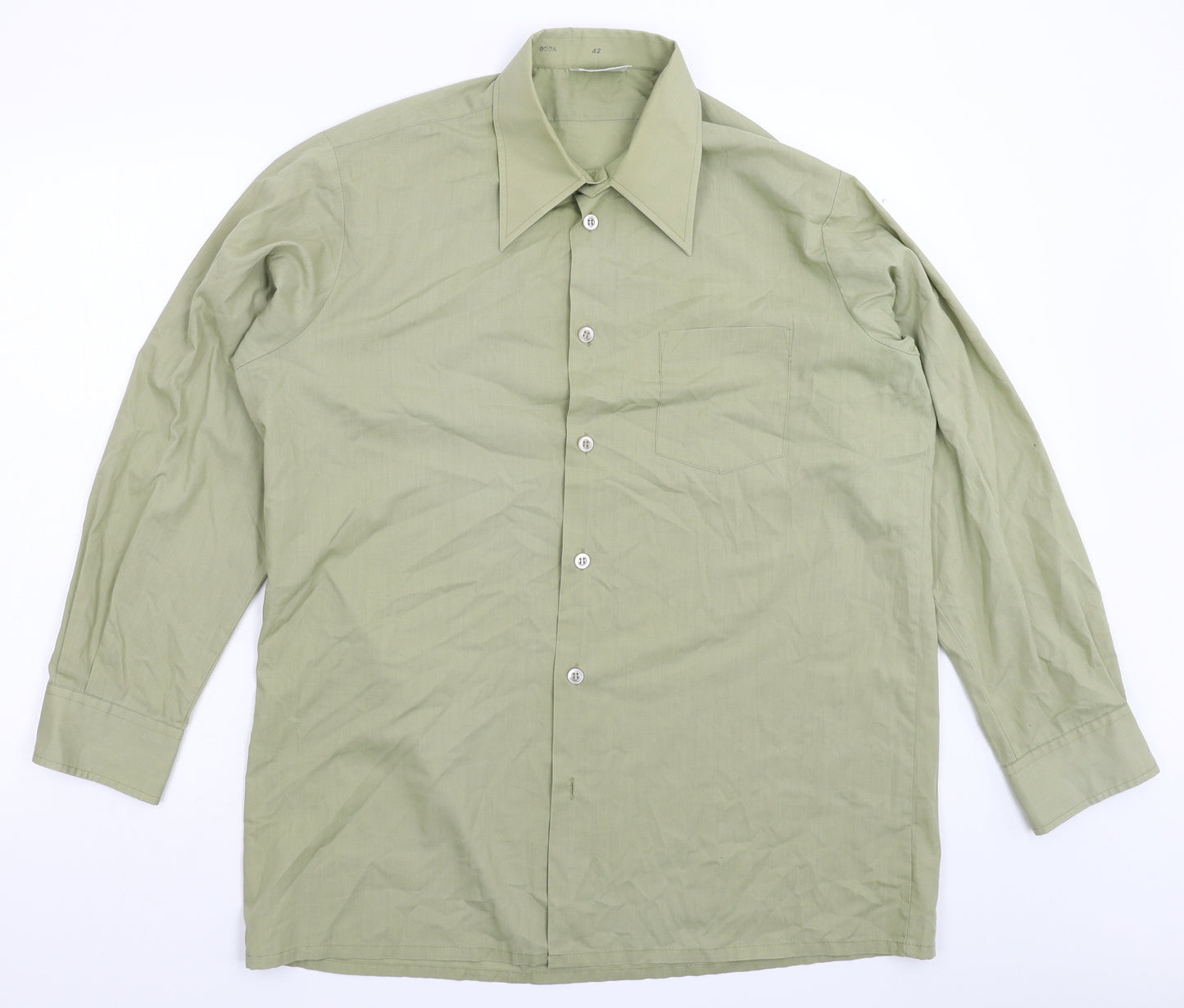 Waidmann Mens Green    Dress Shirt Size 42