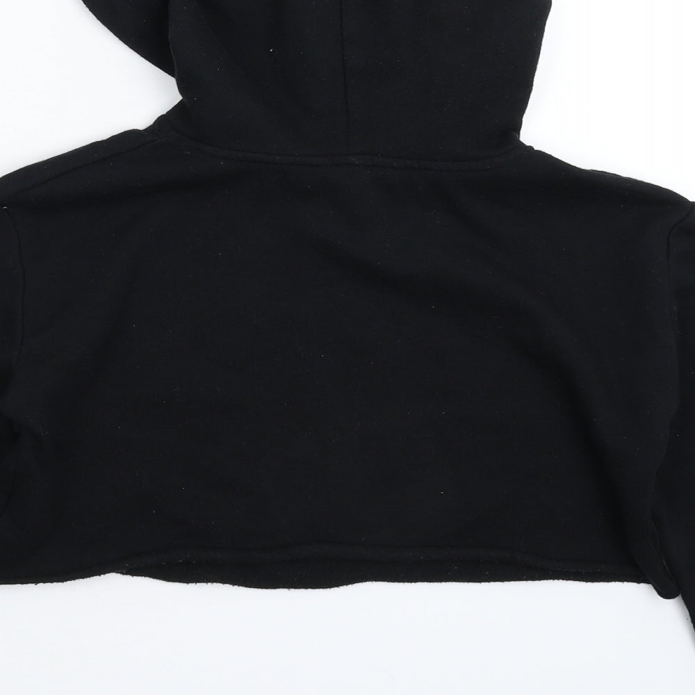 New Look Girls Black   Pullover Hoodie Size 10-11 Years