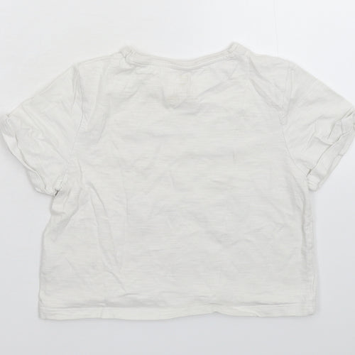 F&F Girls White   Basic T-Shirt Size 9-10 Years