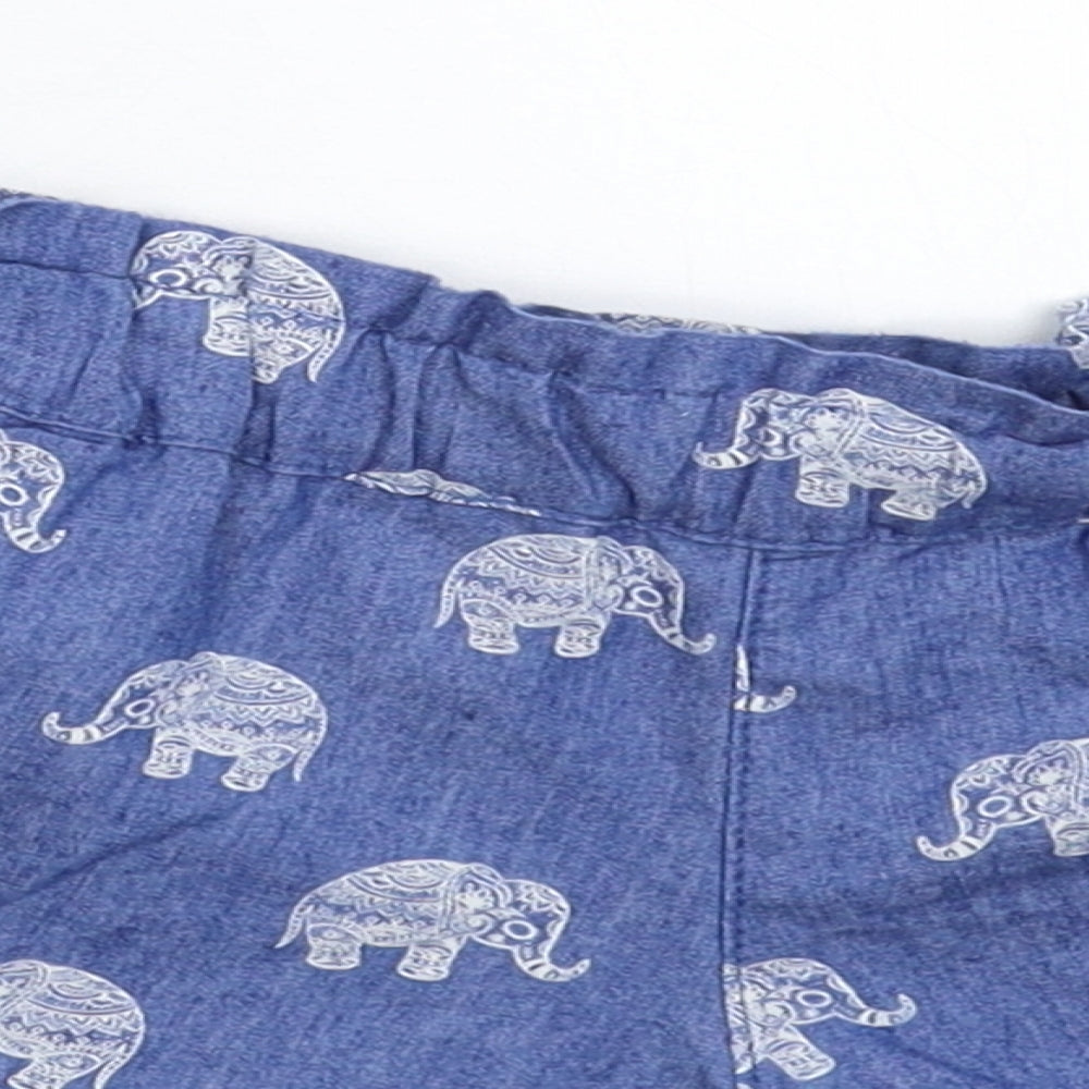 Clever Girl Girls Blue   Hot Pants Shorts Size 10-11 Years