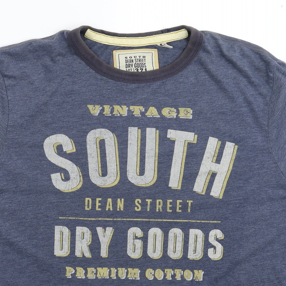 George Mens Blue    T-Shirt Size L