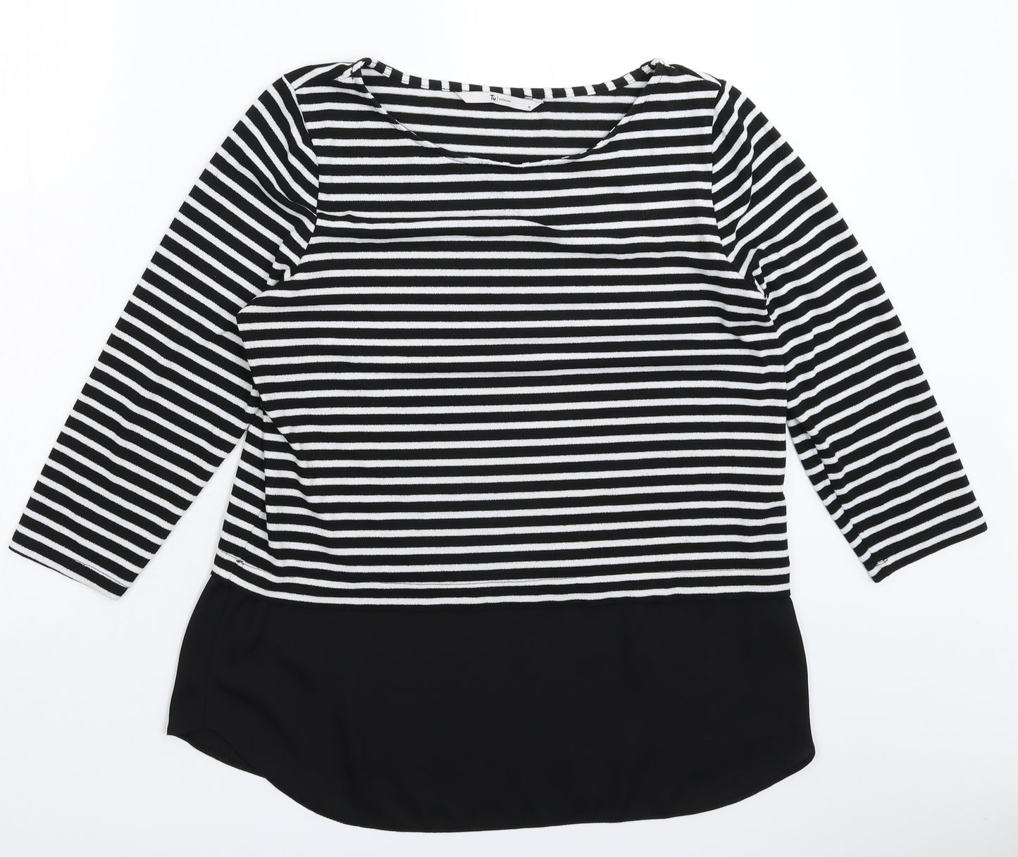 TU Womens Multicoloured Striped  Basic T-Shirt Size 14