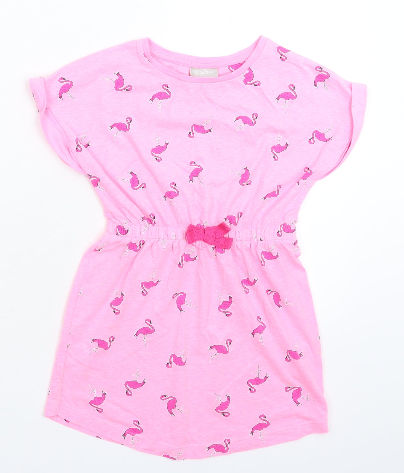 Matalan Girls Pink   T-Shirt Dress  Size 6 Years