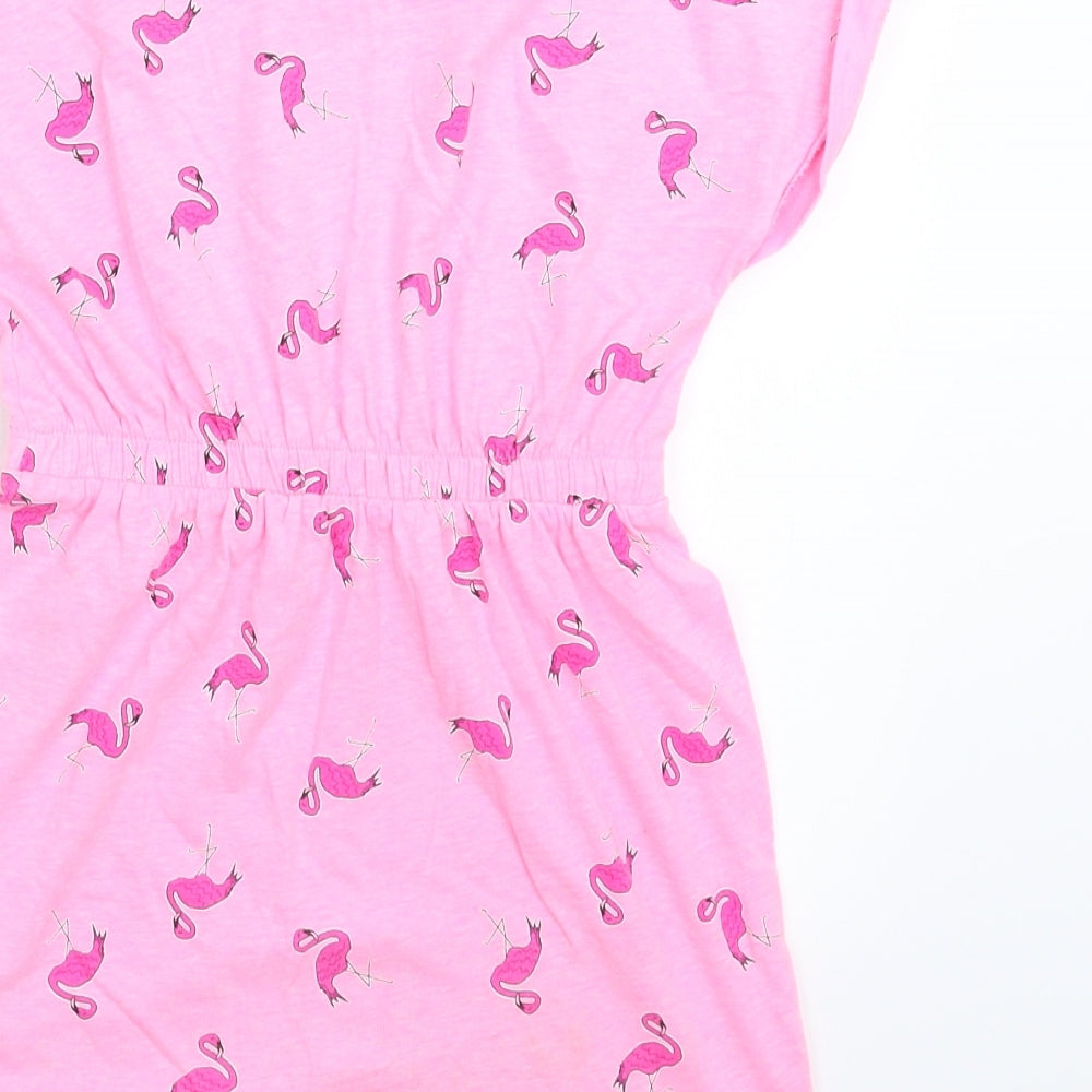 Matalan Girls Pink   T-Shirt Dress  Size 6 Years