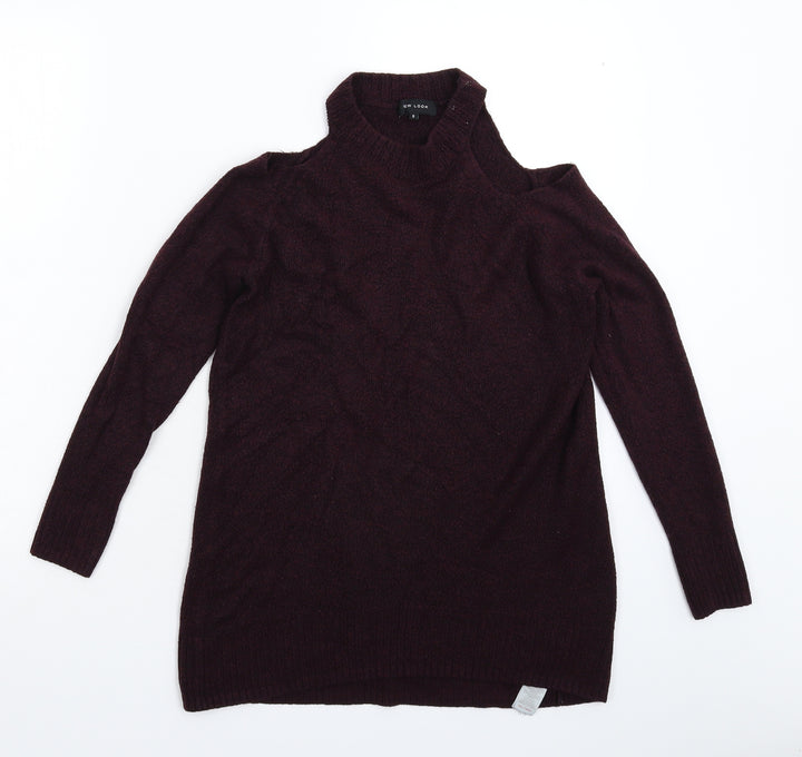 New Look Womens Brown Knit Pullover Jumper Size S