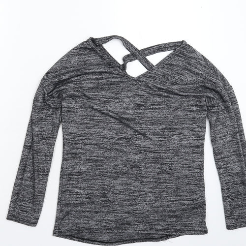 F&F Womens Grey  Knit Pullover Jumper Size 6