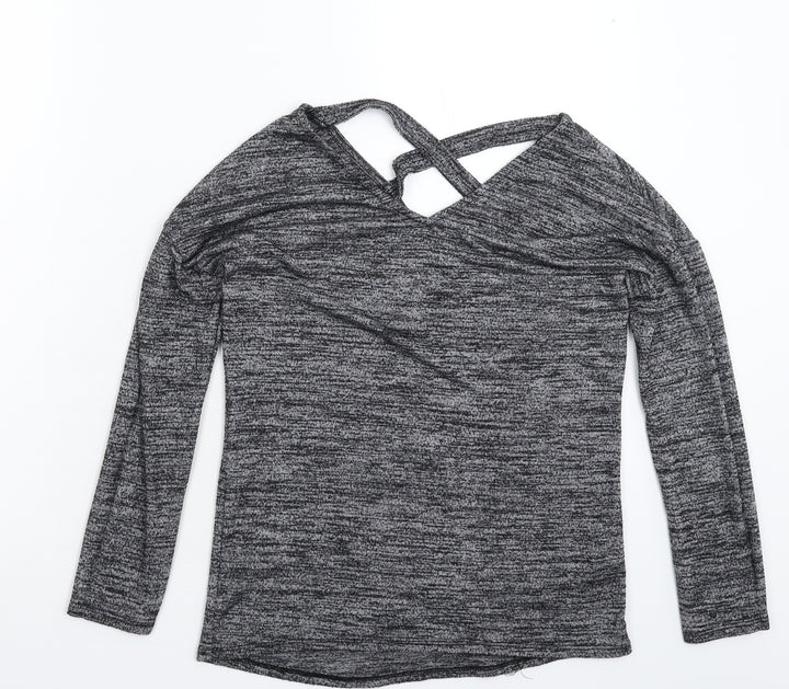 F&F Womens Grey Knit Pullover Jumper Size 6