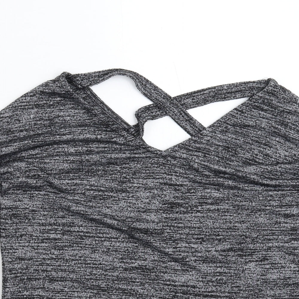 F&F Womens Grey  Knit Pullover Jumper Size 6