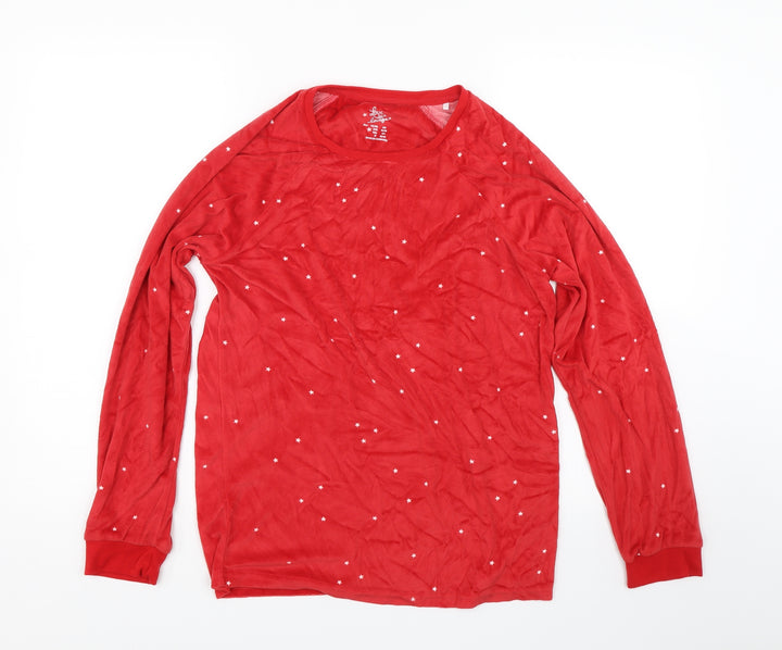 Love to Lounge Womens Red Top Pyjama Top Size 8 - Stars