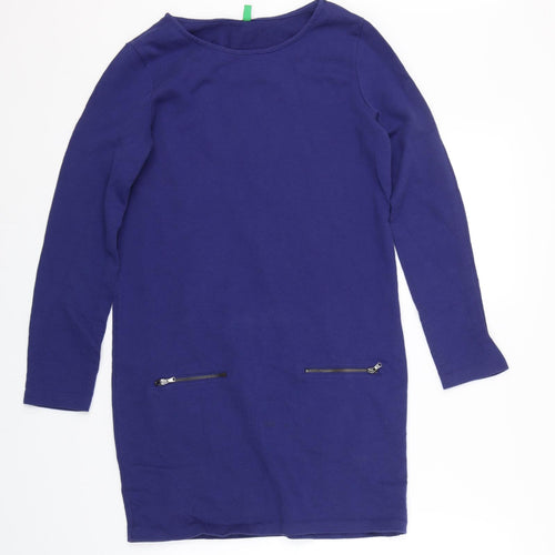 United Colours of Benetton Womens Purple   Pullover Jumper Size XS